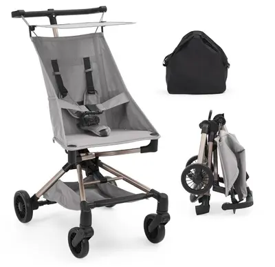 a high chair and a backpack next to it at Liberty Dream - 20 min to NYC in Jersey City