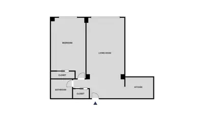 a floor plan of a house at UES 1br w elevator doorman nr Central Park NYC-1186 in New York