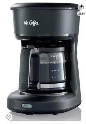 a black coffee maker with a black coffee at 8-A Diamond in Yonkers, NY in Yonkers