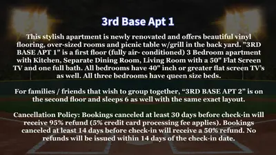 a page of a poem with a screenshot of a document at 3rd Base Apt 1 All Star Baseball Rentals in Oneonta