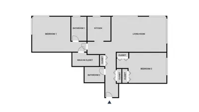 a floor plan of a house at Upper West Side 2br w rooftop gym nr park NYC-1216 in New York