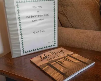 a welcome sign sitting on top of a table at Hamilton Home #4 in Hamilton