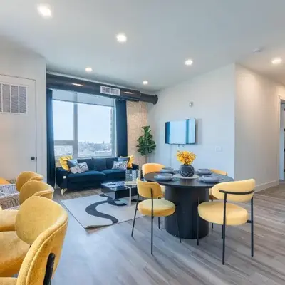 Bright and Bold Escape with NYC Views and Free Parking