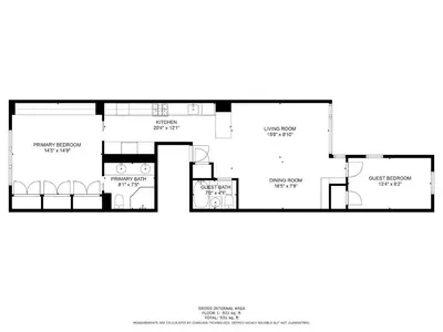 a floor plan of a house at Private Penthouse w Roof Oasis in New York