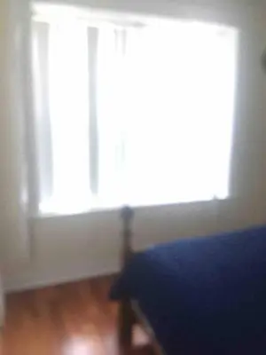 a window in a room with a bed in front of it at 2 bedroom suite in Schenectady