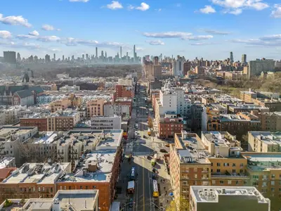 an aerial view of a city with buildings at 1BR Apt Walk to Central Park and Columbia University in New York