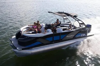 a group of people riding on a boat in the water at Candlewood Lake -Family Getaway, Lakefront 3775 sqft Home in Danbury