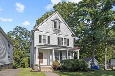a white house with a porch at Prime West Hartford Center Location- Historic Gem in West Hartford