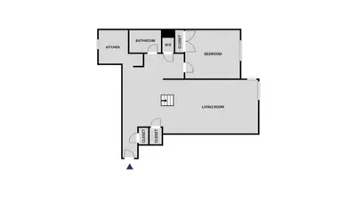 a floor plan of a house at Blueground UES elev wd nr Museum Mile NYC-1530 in New York