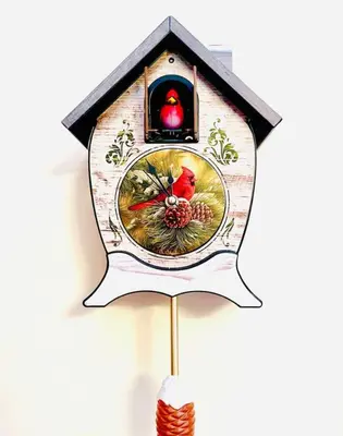 a birdhouse on a wall with a cardinal on it at Red Peacock Catskill Cabin sleeps four 6 in Shandaken