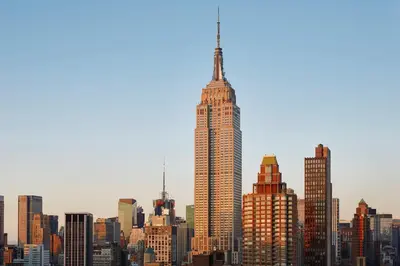 a view of a city skyline with a tall skyscraper at The New York EDITION in New York