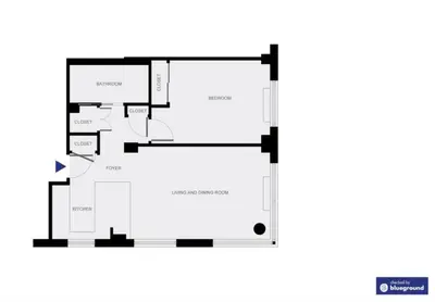 a floor plan of a house at E Village 1BR w Doorman Gym nr Union Sq NYC-10 in New York