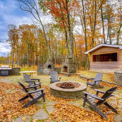 Private Hot Tub on 10 Acres Cozy Catskill Getaway