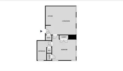 a floor plan of a house at Blueground Midtown gym wd ac nr Rock Ctr NYC-1536 in New York