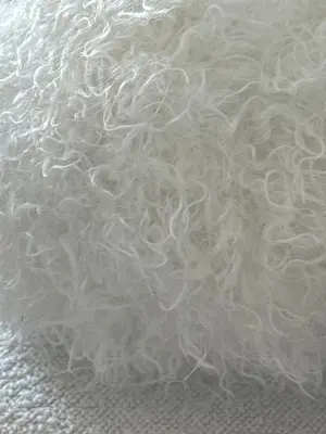 a pile of white hair laying on a bed at Central Park 2 in New York