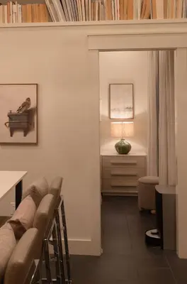 a living room with a couch and a table at Mt Williams Retreat in Williamstown