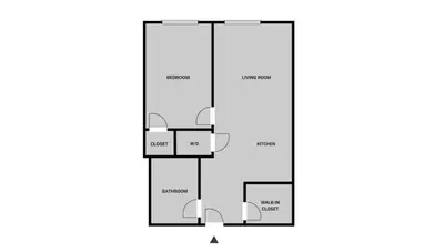 a floor plan of a house at Blueground Clinton Hill gym AC nr park NYC-1674 in Brooklyn
