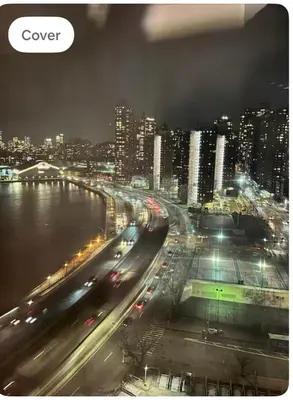 a view of a city at night with traffic at The Gilbert in New York