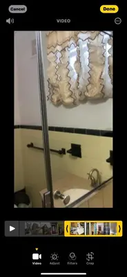 a picture of a bathroom with a mirror and a sink at Convenient location near Manhattan easy trip to Times Square in North Bergen