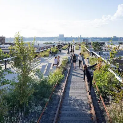 a rendering of the planned pedestrian bridge over the train tracks at SWJ 4 - 25 Min to Times Sq Save on 2Day Stays in New York