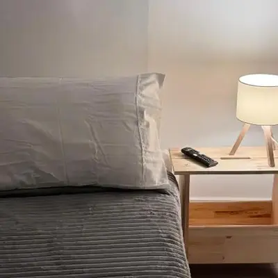 Beautiful Bedroom with Attached Bathroom