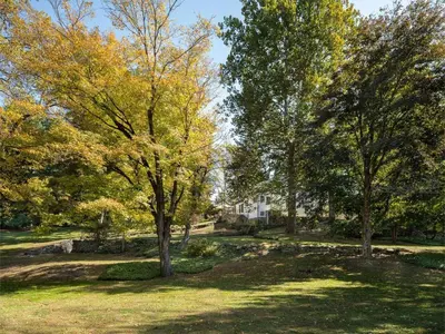 a group of trees in a park in the fall at Willow Vale - Stunningly Designed Historical Icon with Hot Tub in Pine Plains