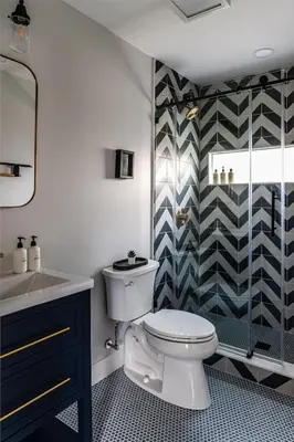 a bathroom with a toilet and a sink and a shower at Perch Cottages #3 - Creek Access, Sauna, Mt views in Boiceville