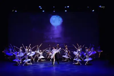 a group of ballet dancers on a stage at The Woodridge Retreat in Goshen