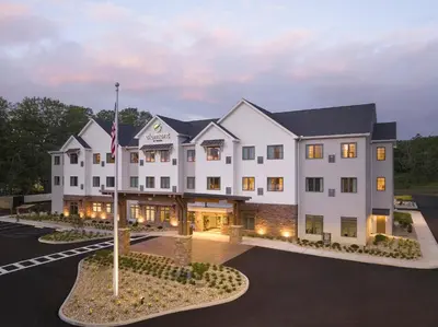 a rendering of the hampton inn suites at Element Lenox Berkshires in Lenox