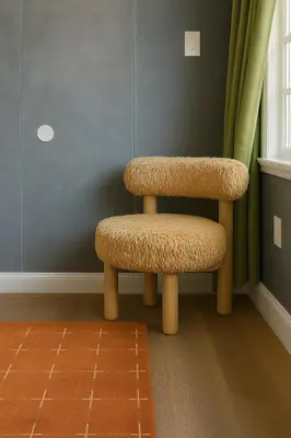 a chair sitting in a corner of a room at Westville Stay 2BR Near Yale in New Haven