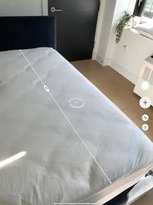 a bed in a room with a mattressvisorvisor at Brooklyn with a View in New York