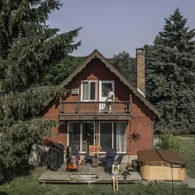 Rustic Cabin Rental with a Hot Tub near Windham