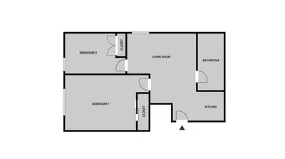 a floor plan of a house with at Blueground Upper West Side fitness center nr Central Park NYC-1596 in New York
