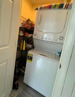 a microwave sitting on top of a refrigerator at 2 BR JIMINY PEAK w Mountain Views SLEEPS 7 Gorgeous in Hancock