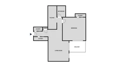 a floor plan of a house at Blueground Yorkville pool nr Central Park NYC-1329 in New York