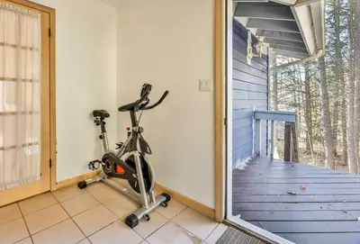 a gym with a bike in a room at Secluded Retreat w Hot Tub in Windham in Windham