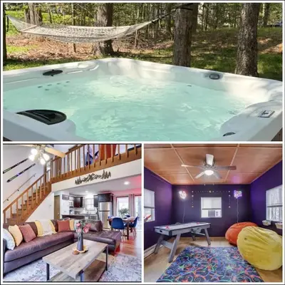 Hot tub - Game Loft & Arcade - 2 King Beds - Pet Friendly