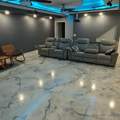 2 bedrooms with movie theater