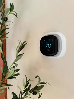 a clock on a wall with a plant at Modern Home - Privacy - Prime Location - 18min Camelback Ski Resort in Tobyhanna