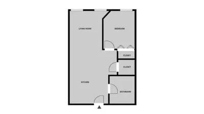a floor plan of a house with at Blueground Greenpoint view nr McGolrick Park NYC-2071 in Brooklyn
