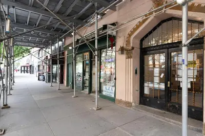 an empty street in a building with a store at Blueground Lincoln Square view nr Central Park NYC-2065 in New York