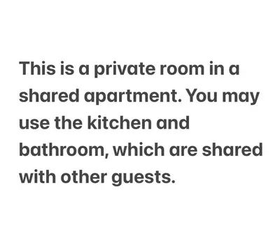 a text message about a pineapple room in a shared apartment at Amazing private Room in Glendale