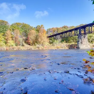 Riverfront Apt with Fire Pit and Yard in Millers Falls