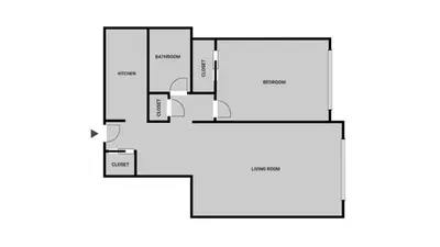 a floor plan of a house at Blueground Murray Hill fitness center nr Bryant Park NYC-1939 in New York