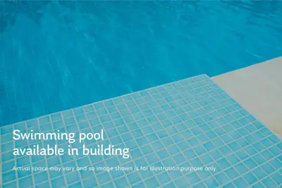 a swimming pool with the words swimming pool available in building at Blueground Southside doorman nr Brooklyn Bridge NYC-2132 in Brooklyn