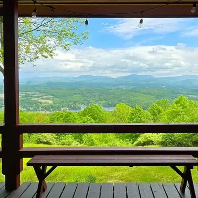 Stunning Views from the Fire Tower Cabin