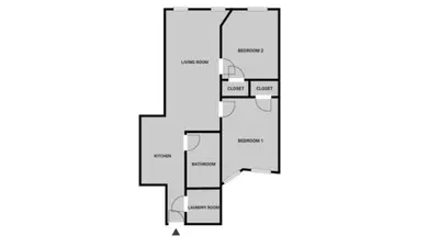 a floor plan of a house at Blueground Midtown East view nr UN Plaza NYC-2126 in New York