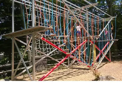 a play structure with people on it at Mountain Getaway Suite Ski OnOff Jiminy Peak - Fully Redone Decor in Hancock
