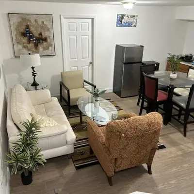 1BR Apartment - Unit A - With Parking and 10min Walk to NYC Train Station