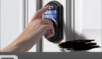 a person is holding a thermometer in a refrigerator at Private room B in West NYNJ 12mints from NYCity Times Square in West New York